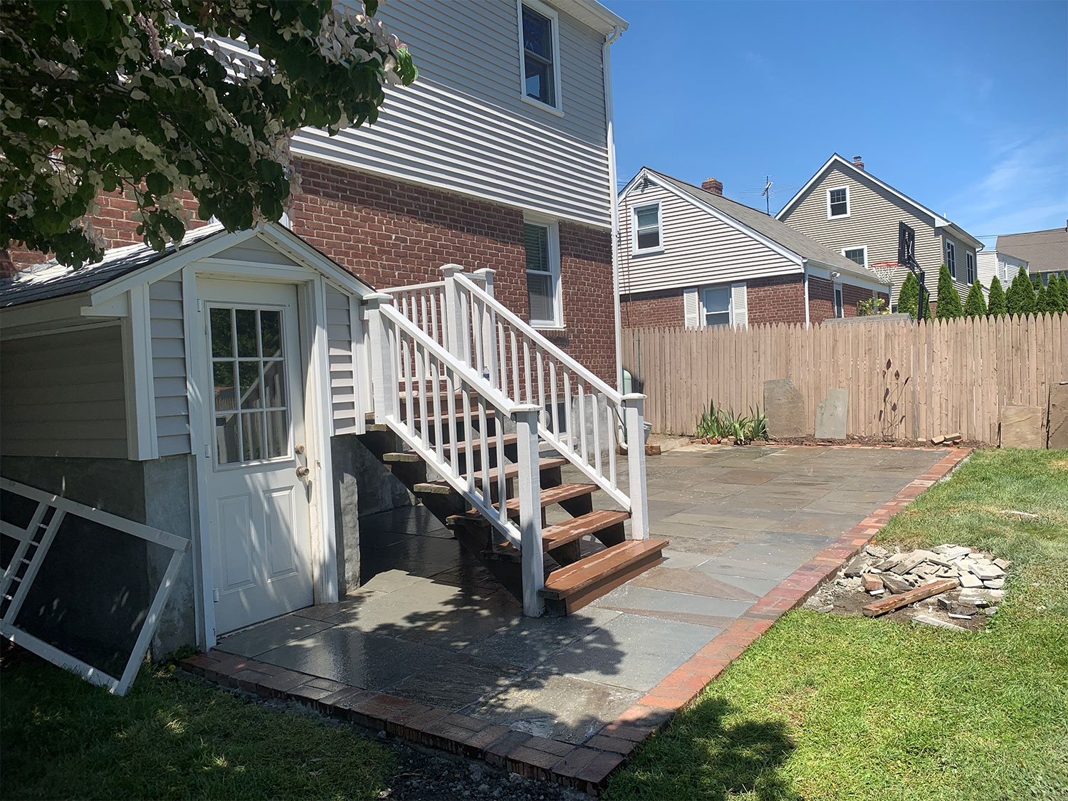 Premier Home Designs LLC crew building a new custom Azek deck